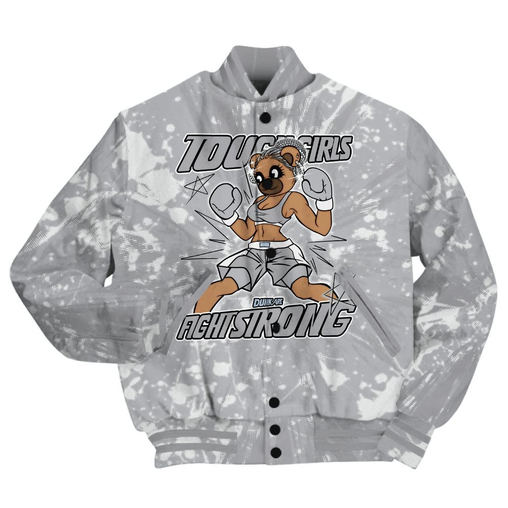Varsity Jacket To Match Low OG Wolf Grey 1s Shirt - Gritty Girls Bear Luxury All Over Print