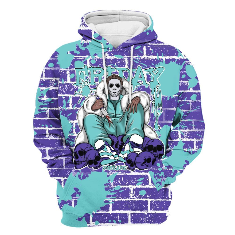 Hoodie To Match Low Hornets 1s - Friday Brick All Over Print