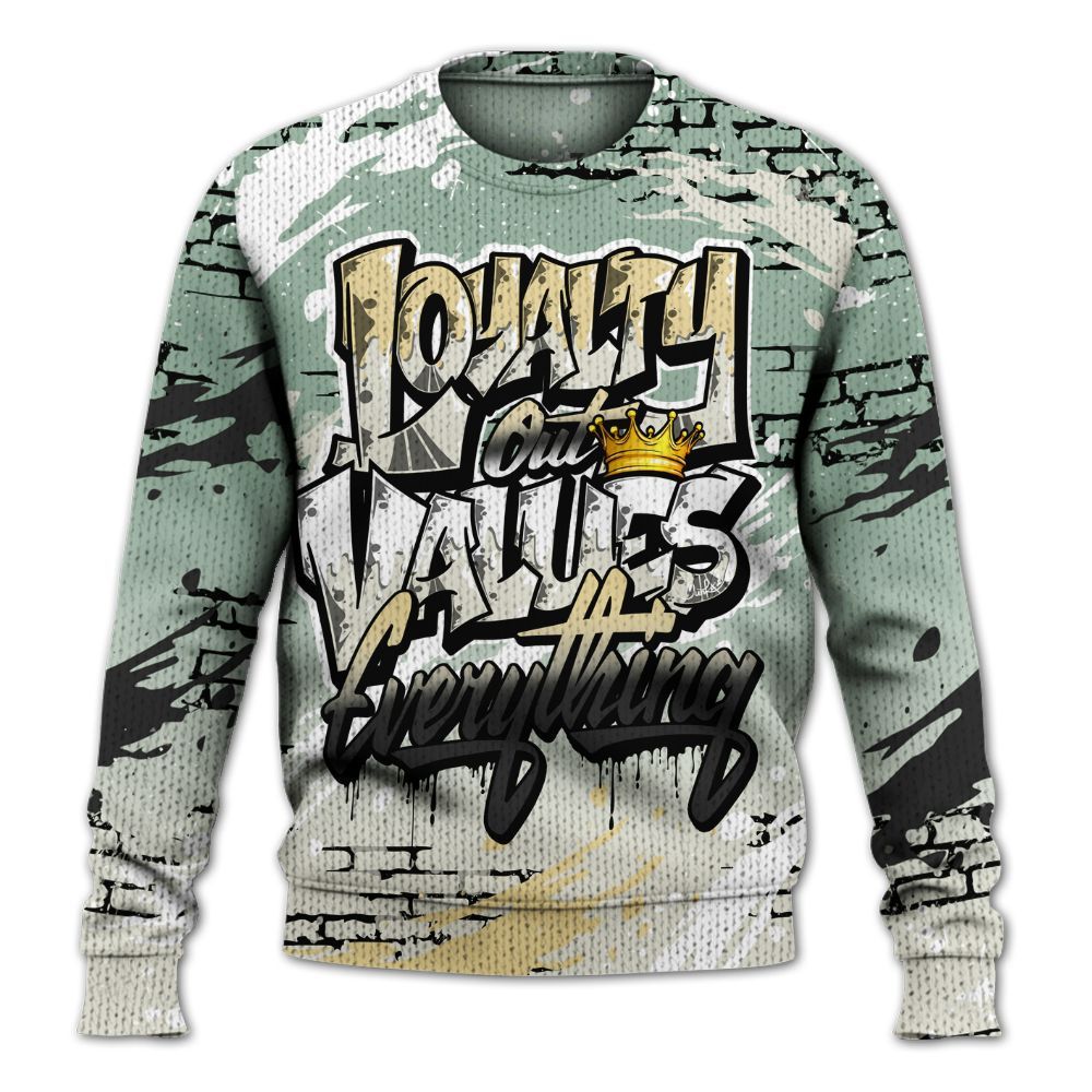 Knitted Sweater To Match Joins Year Of The Snake 5s - Values Of Loyalty Drip