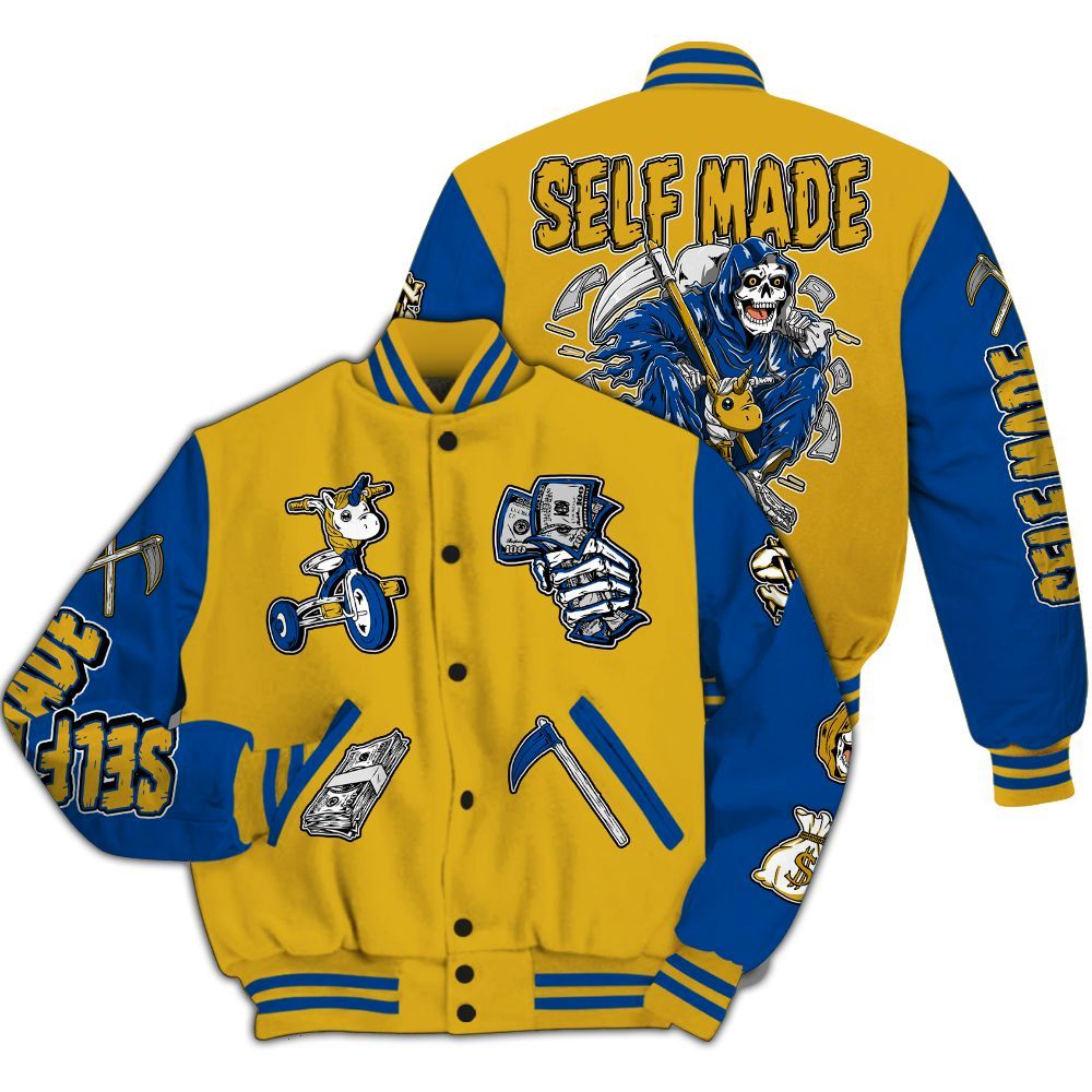 Varsity Jacket To Match High Laney 1s - Self Make Skeleton All Over Print