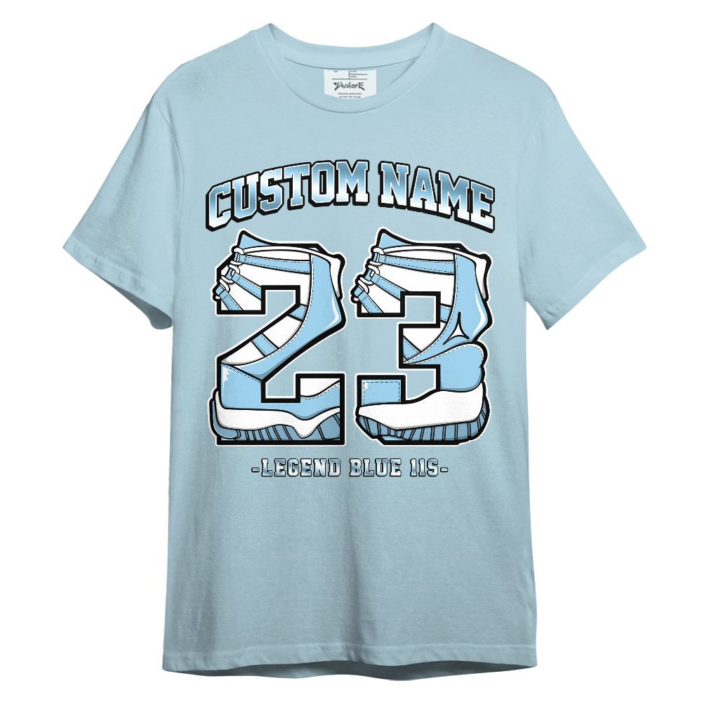 Shirt To Match Legend Blue 11s - Number 23 Custom Name Graphic