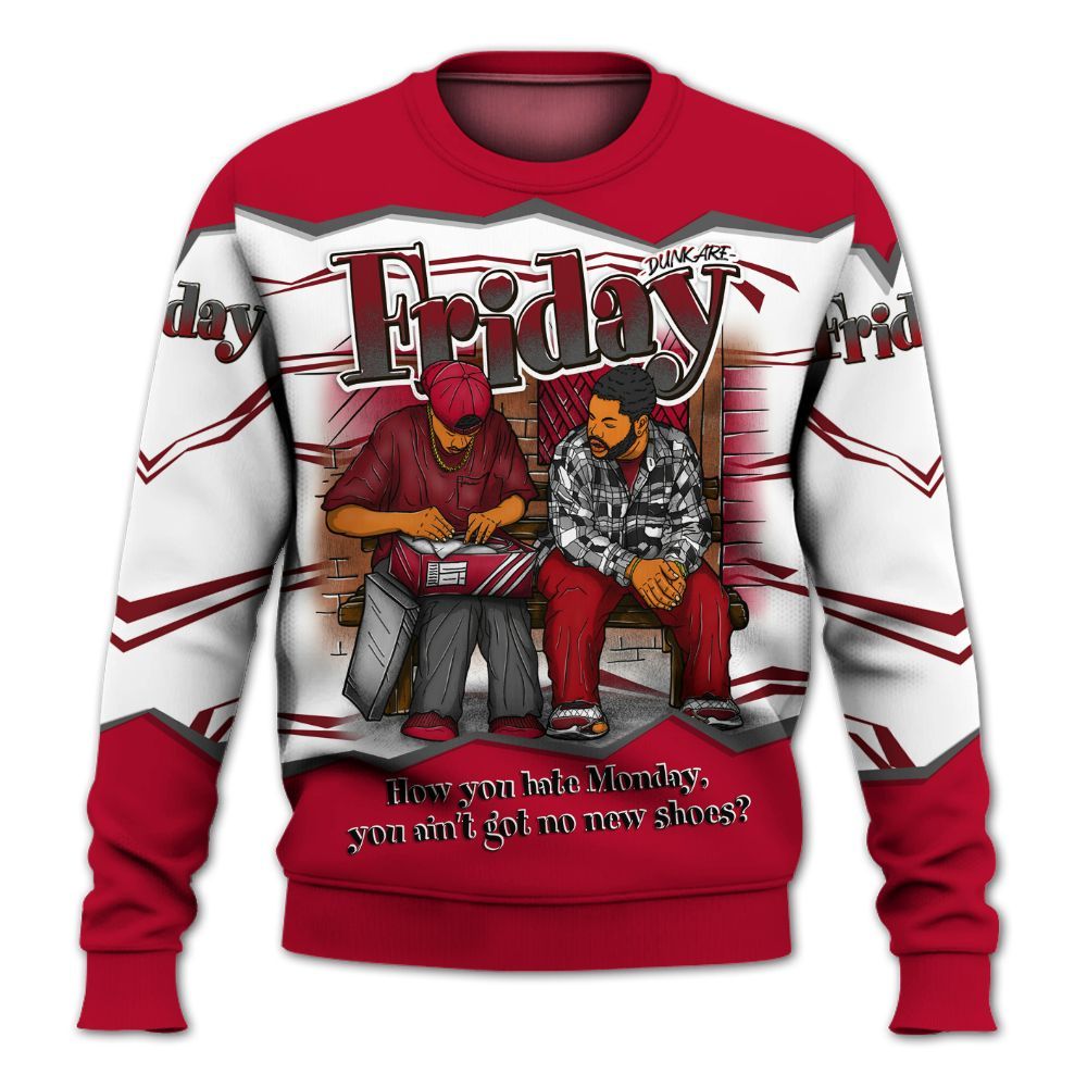 Sweatshirt To Match Air Foamposite Pro Gym Red - Friday Movie 90s TV All Over Print