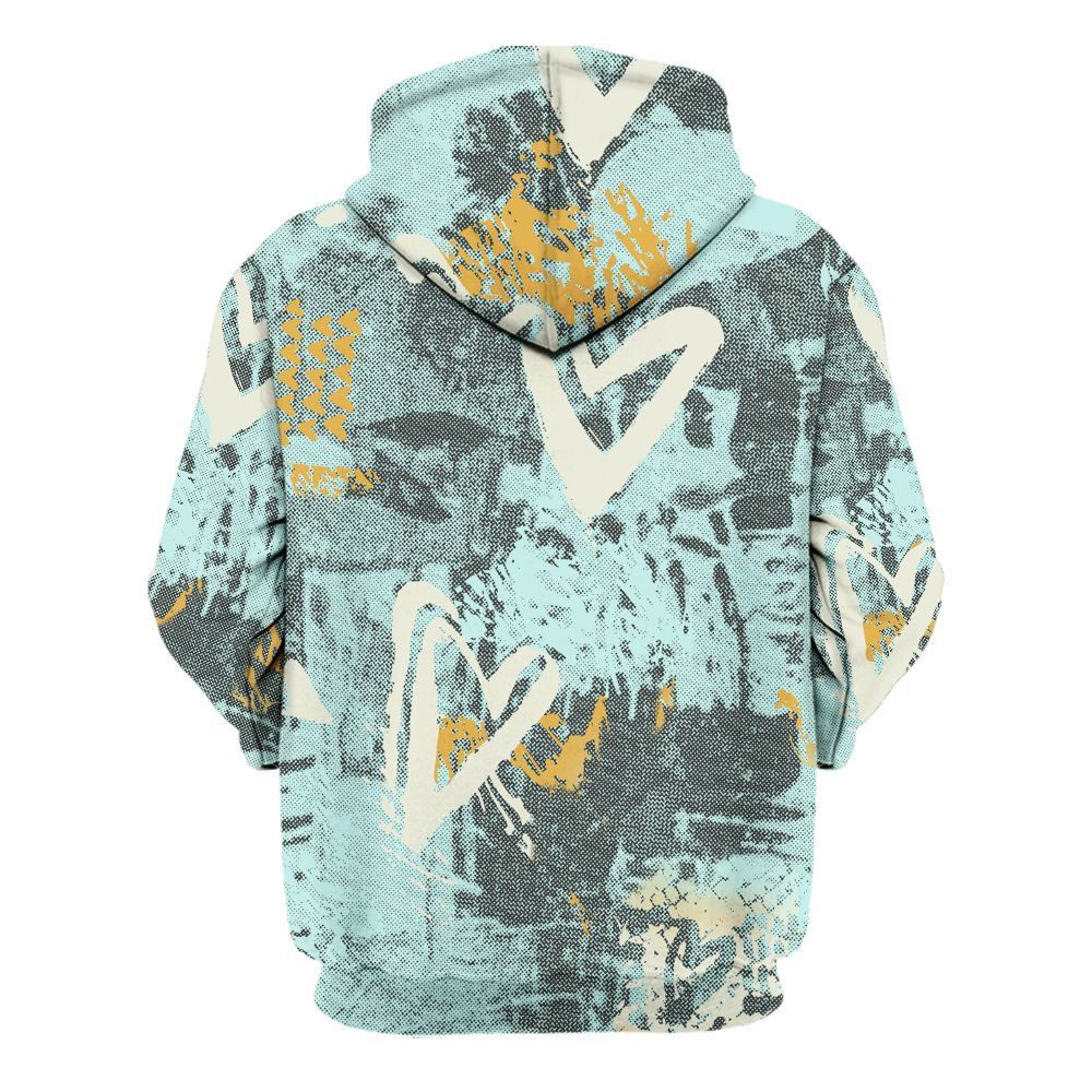 Hoodie To Match Pure Platinum 4s - Skull Love All Over Print