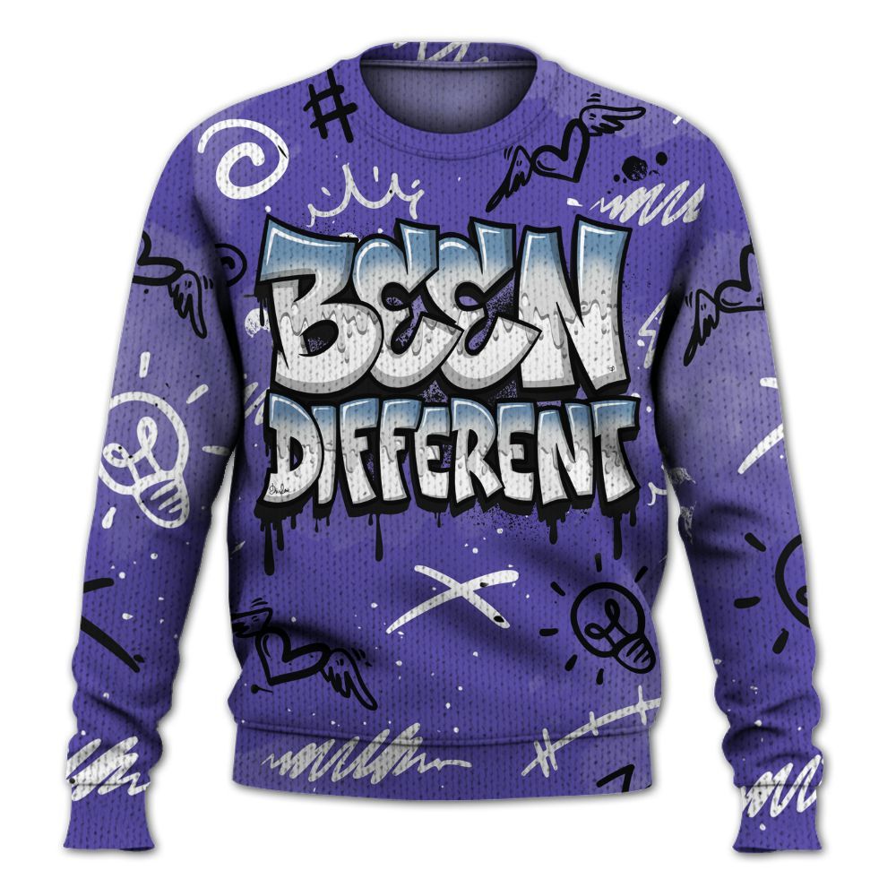 Knitted Sweater To Match Retro Concord 5s - Drip Been Di2ferent