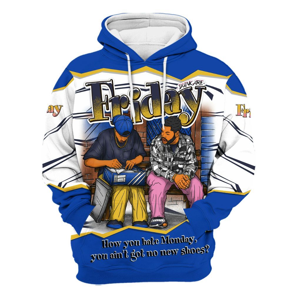 Hoodie To Match Brazil Racer Blue Yellow 3s - Friday Movie 90s TV All Over Print