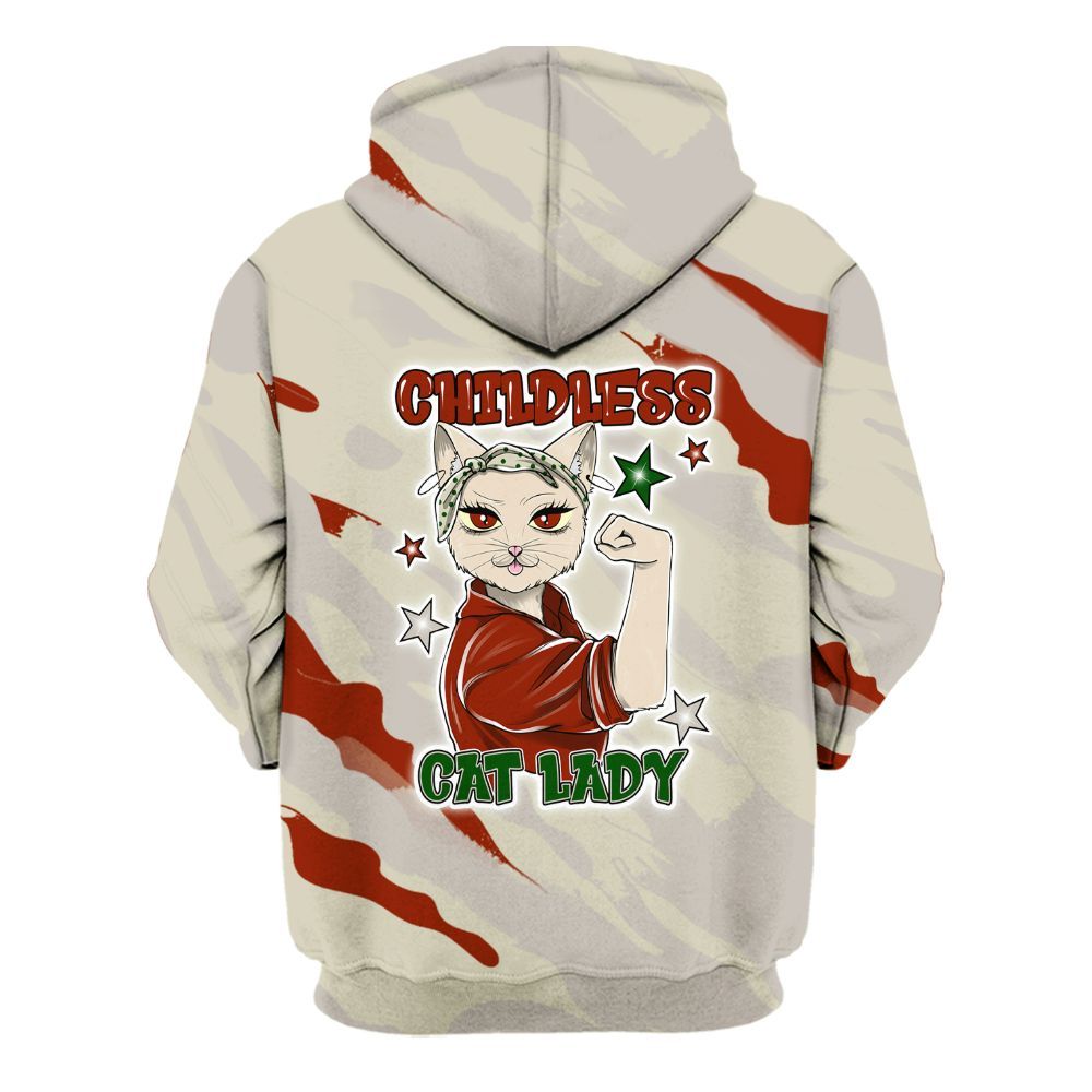 Hoodie To Match El Grito 5s - Childless Kat Lady All Over Print
