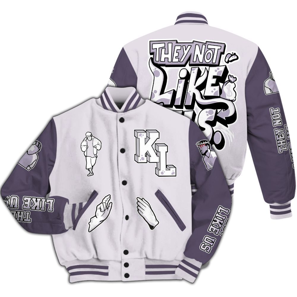 Varsity Jacket To Match Book 1 Lilac Bloom - Dislike Us Graphic All Over Print