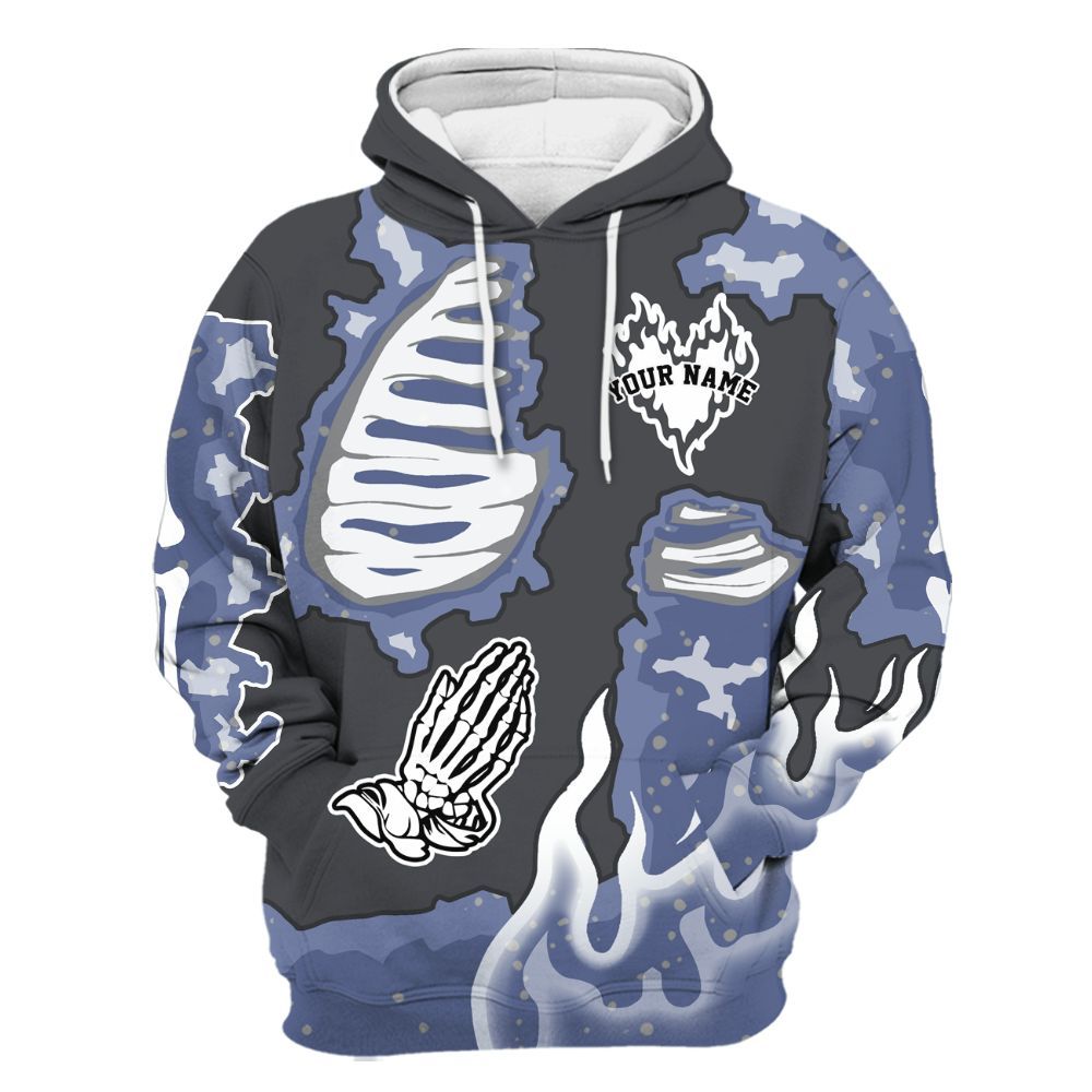 Hoodie To Match Retro Awake Racer Blue - Dislike Us Graphic Burning Custom Name All Over Print