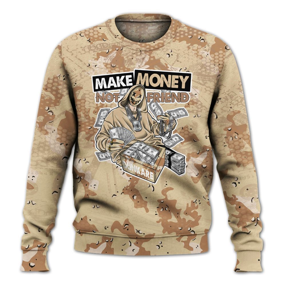 Sweatshirt To Match Desert Camo 3s - Make Moneys Unique All Over Print