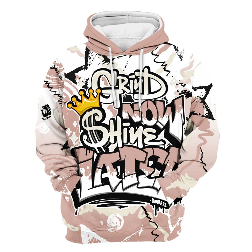 Hoodie To Match Air Force Low 1 Arctic Orange - Grind Shine Later Drip All Over Print