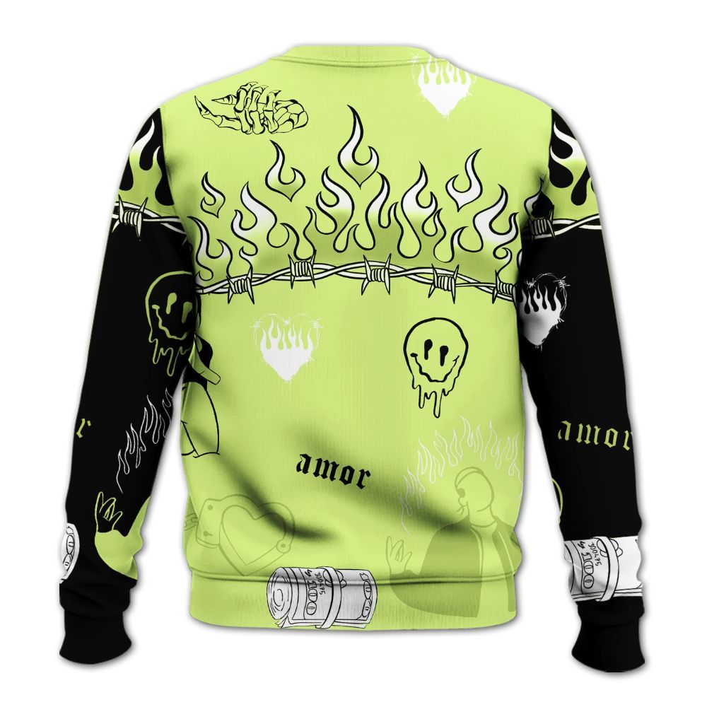 Sweatshirt To Match Air Max SNDR Volt - Snake Trust No One All Over Print
