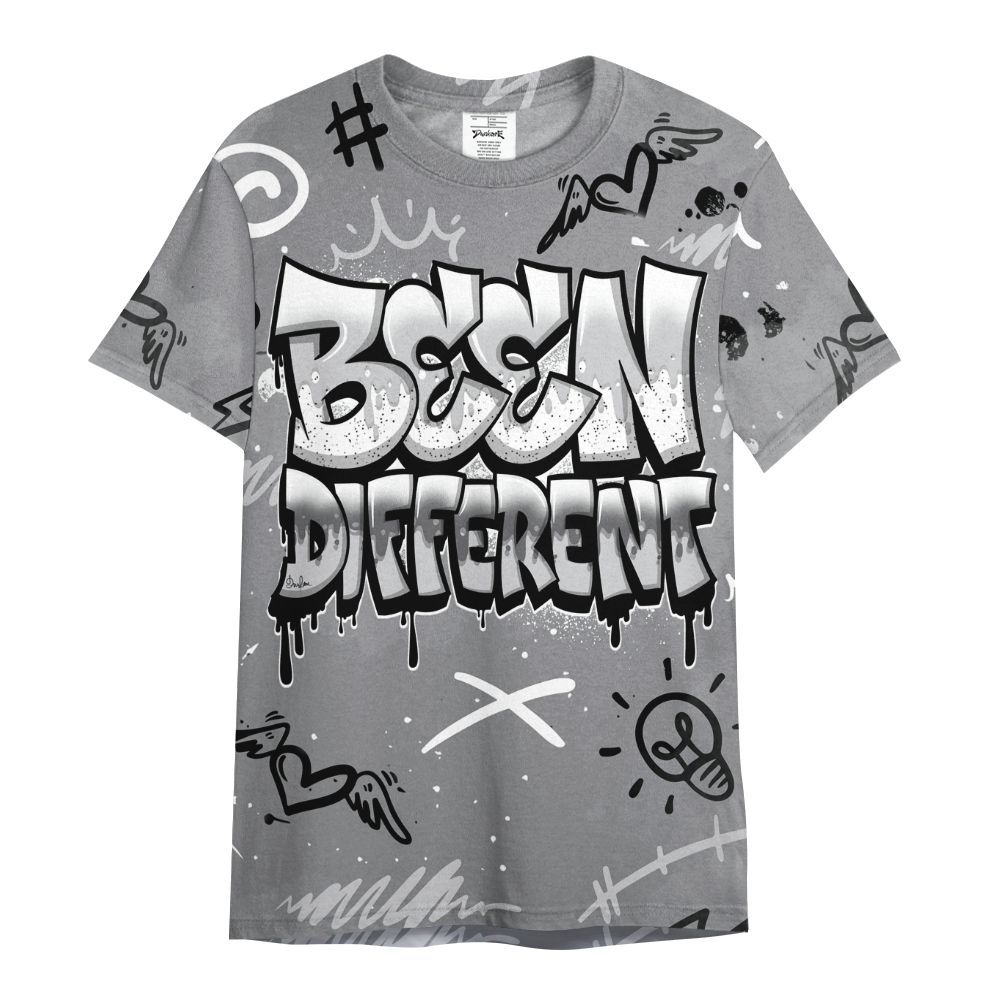 Shirt To Match Retro Wolf Grey 5s - Drip Been Di2ferent All Over Print