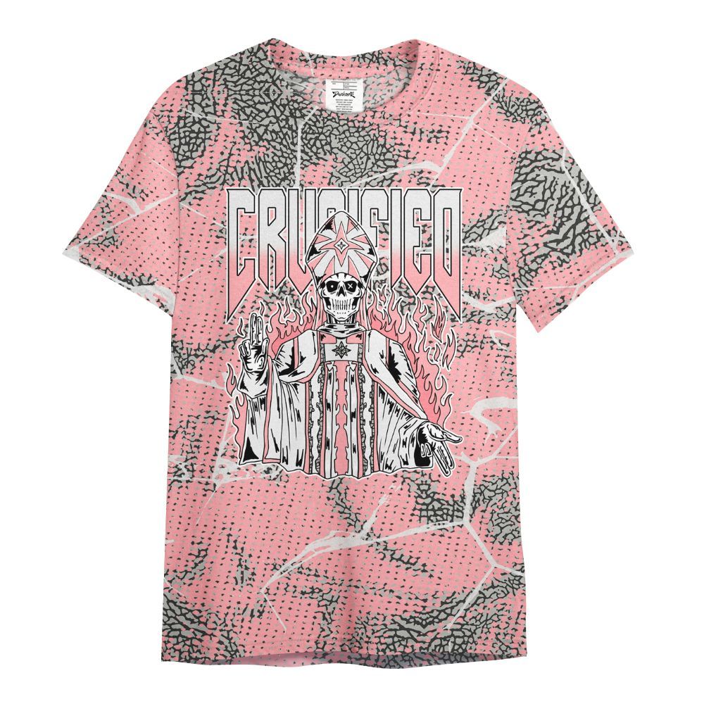 Shirt To Match Retro Wings 3s - Crucified Skeleton Crack All Over Print