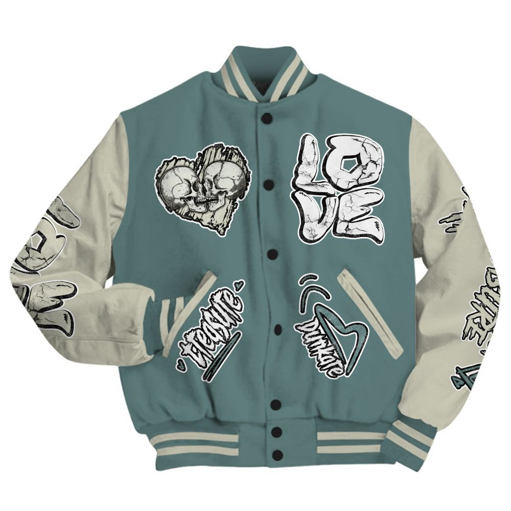 Varsity Jacket To Match AMM Low 17s - Skull Bear All Over Print