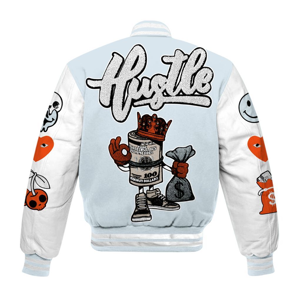 Varsity Jacket To Match High OG Alaska 1s - Hustles Money Number 23 All Over Print