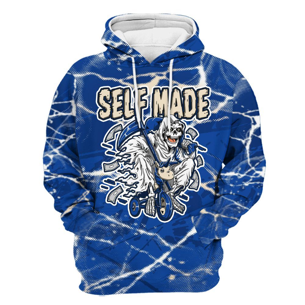 Hoodie To Match Low Game Royal 1s - Self Make Skeleton Profound All Over Print