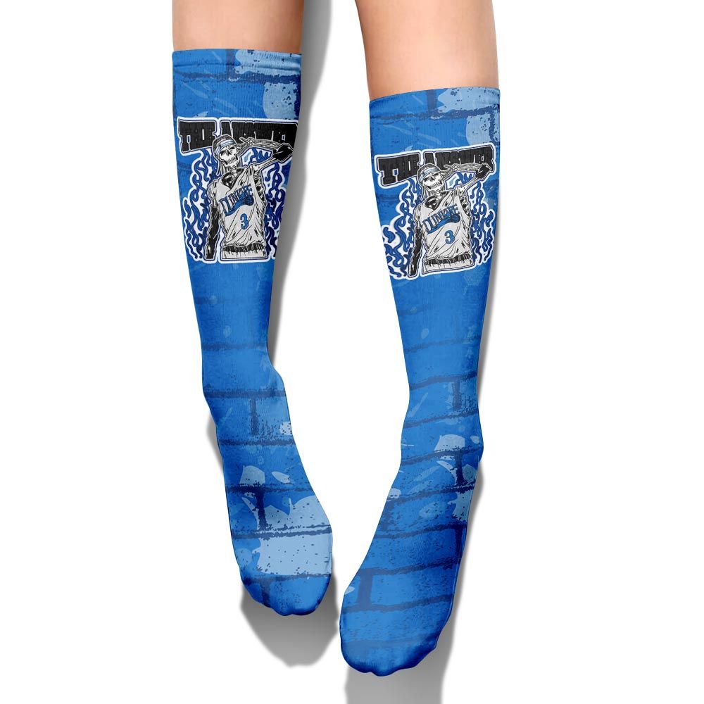 Sock To Match Blueberry 12s - Allen Answer Skeleton Brick