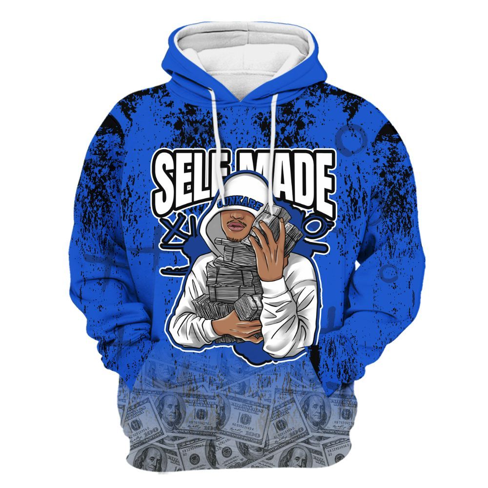 Hoodie To Match Air Foamposite One Royal - Selfmade Unique Grunge All Over Print