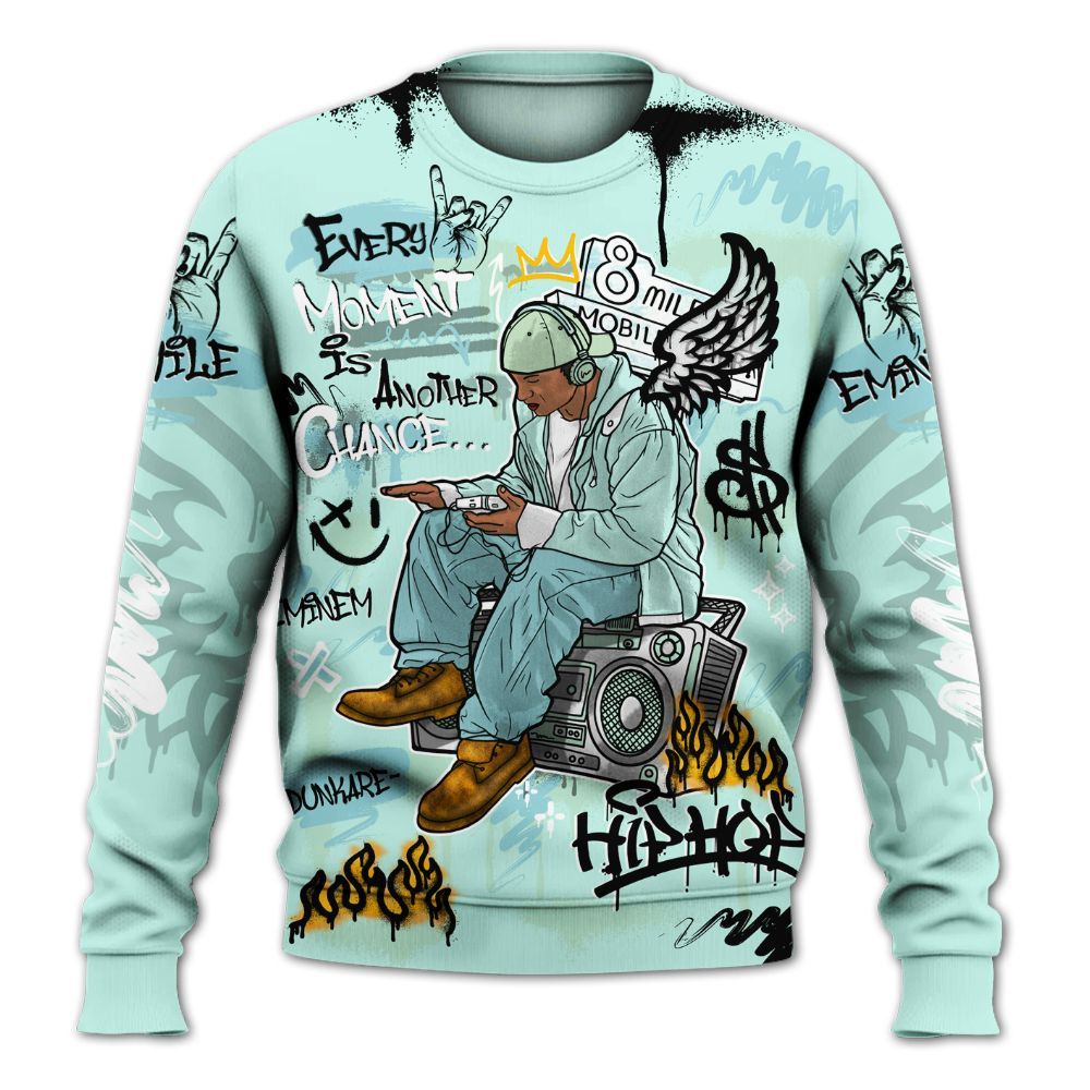 Sweatshirt To Match Retro Low Igloo 11s - 8Mile Movie Graffiti All Over Print