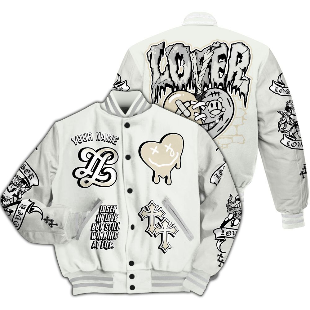 Varsity Jacket To Match Grand Finale 11s - LOVER LOSER Custom Name All Over Print