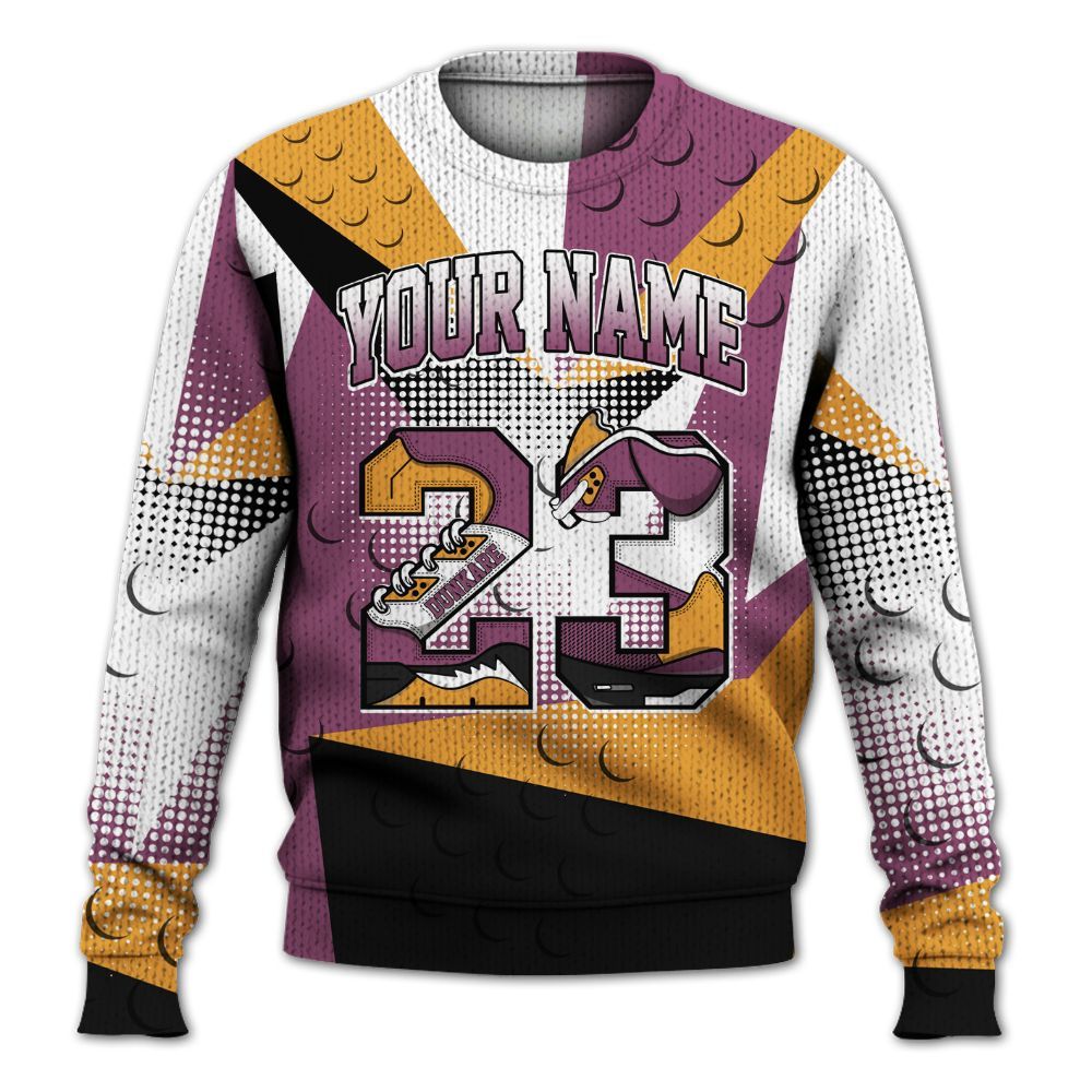 Knitted Sweater To Match High OG Brotherhood 1s - Poly Custom Name Number 23 5s