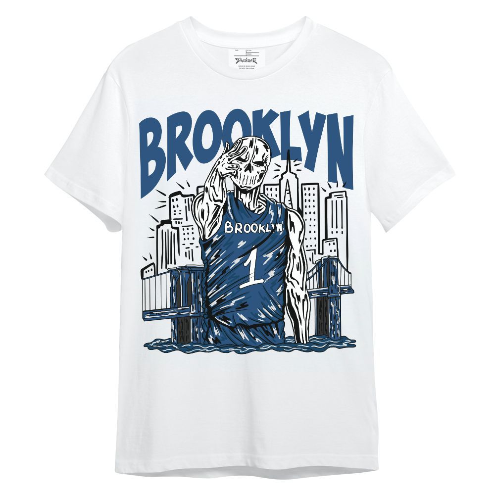 Shirt To Match High OG Midnight Navy 1s - Brooklyn's Skeleton Unisex Shirt