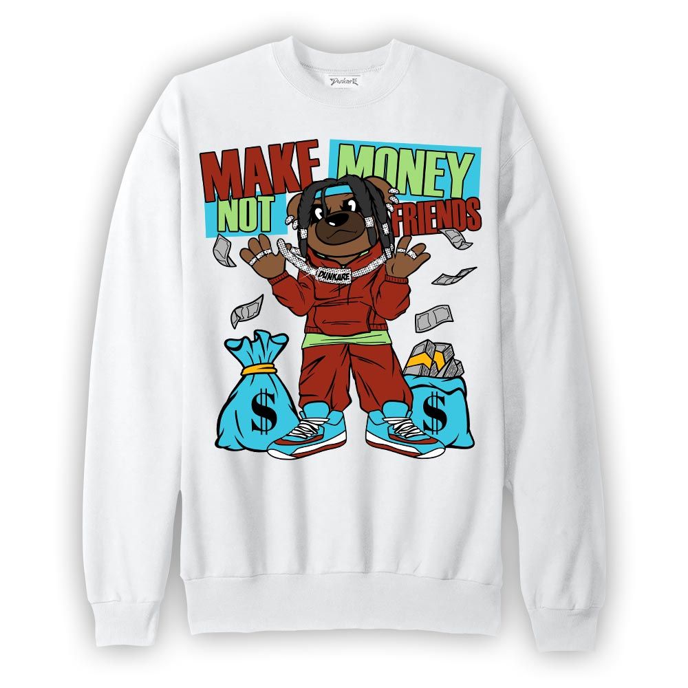 Sweatshirt To match SB Dunk Di'Orr Greenwood Sweatshirt - Moneys Not Friend Bear Graphic