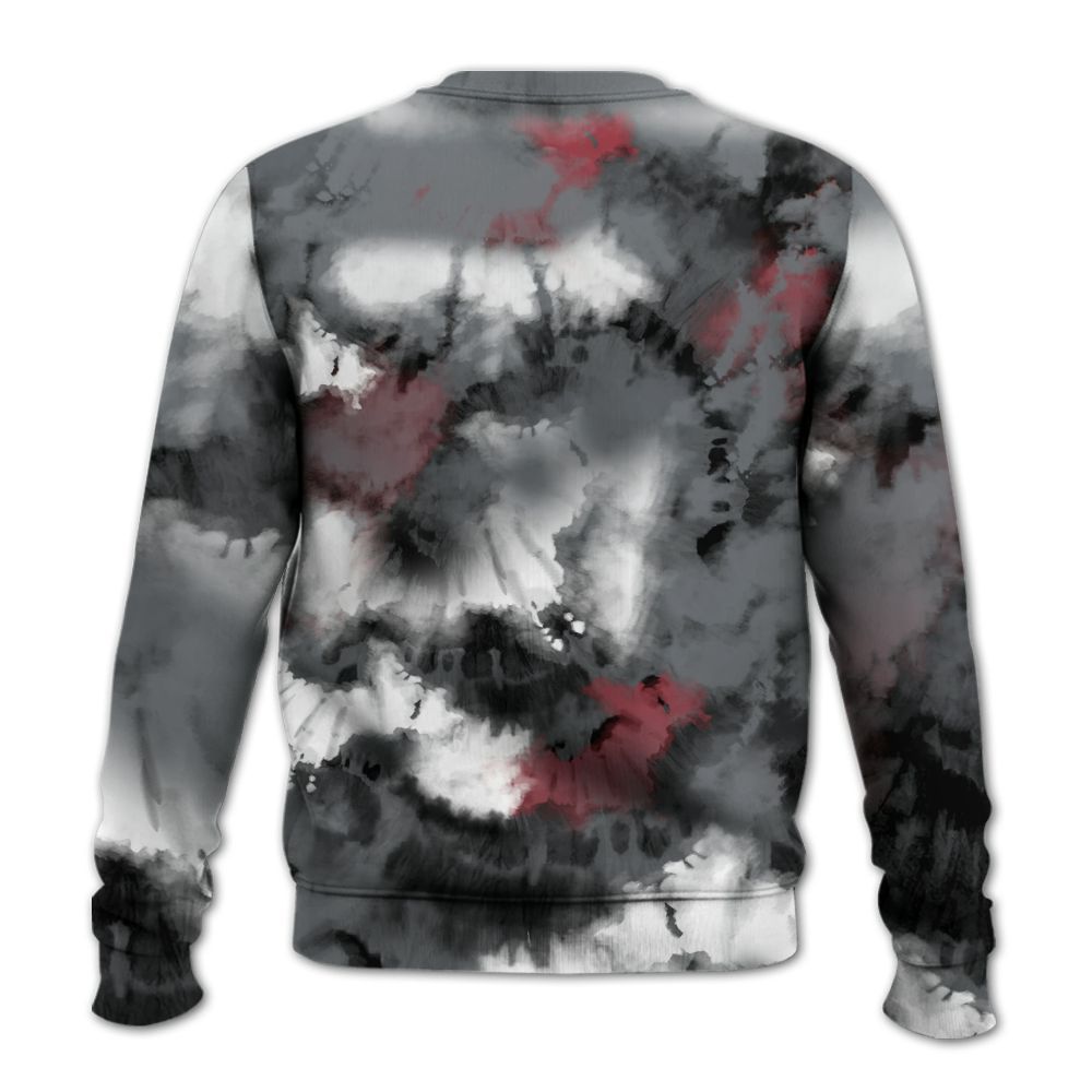 Sweatshirt To Match Retro Fire Red 9s - God Blessed Tie Dye All Over Print