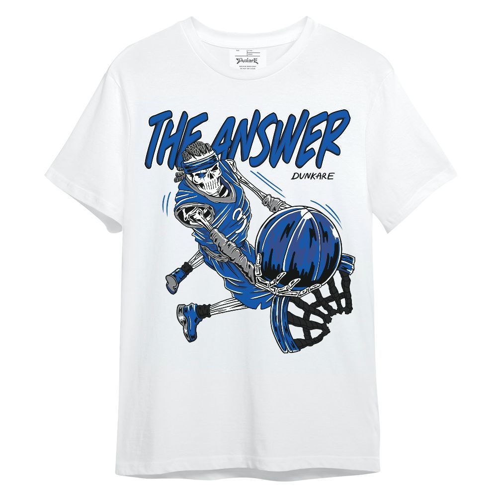 Shirt To Match Racer Blue 5s - The Answer Skeleton Unisex Shirt