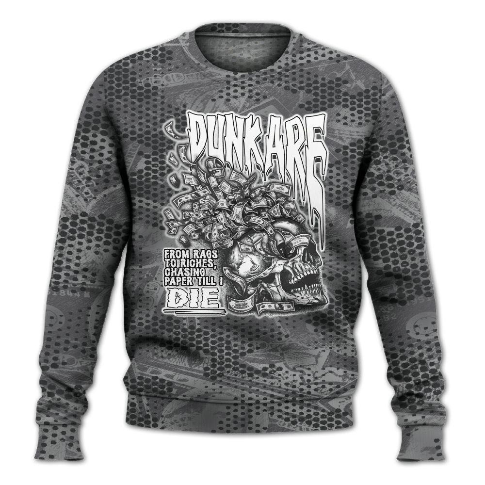 Sweatshirt To Match White Thunder 4s - From Rags To Riches All Over Print