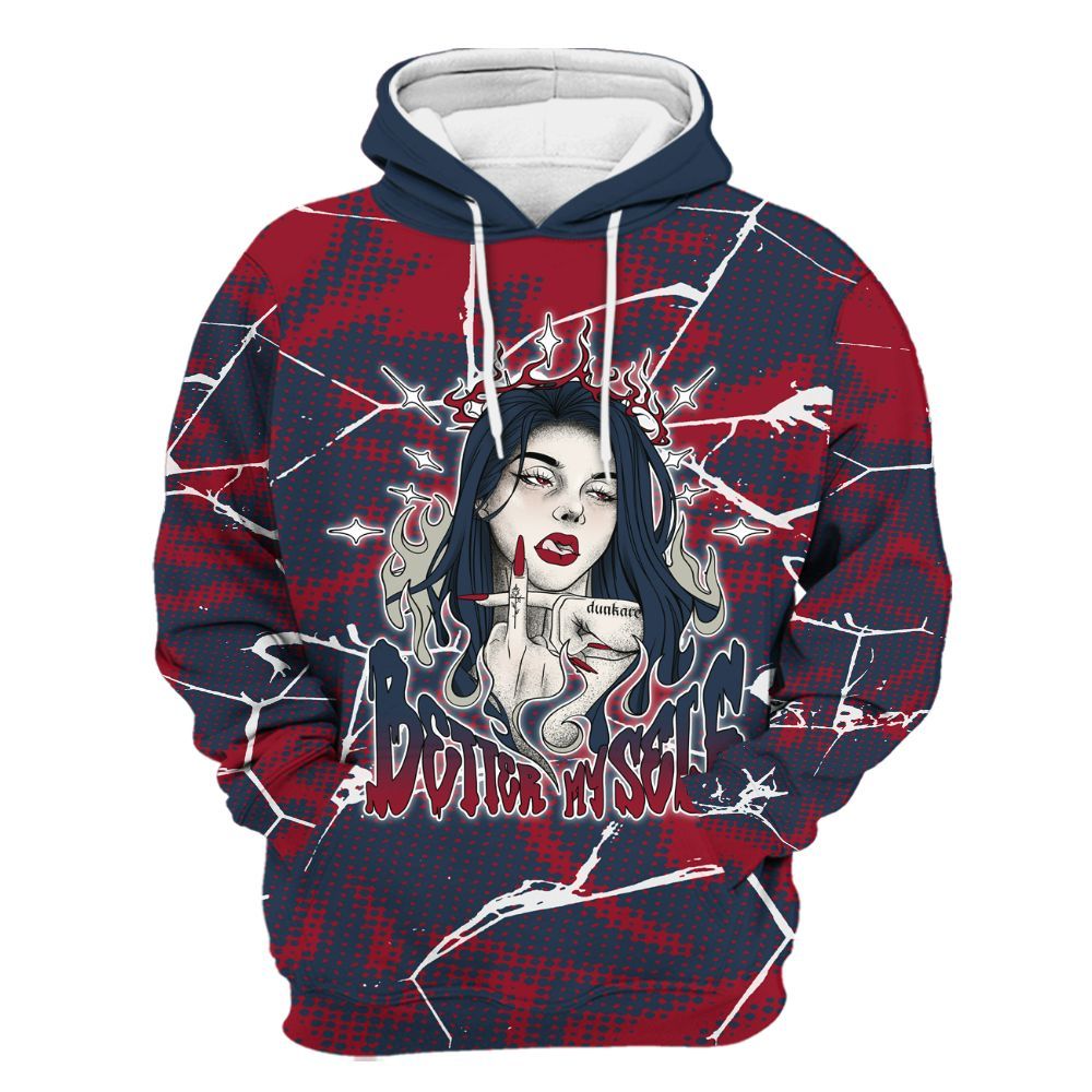 Hoodie To Match Navy Blue 2024 6s - My-Self Crack Unique All Over Print