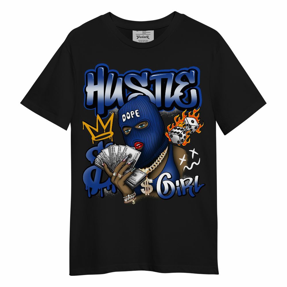 Shirt To Match Air Foamposite One Royal - Money Hustles Girl Streetwear Unisex Shirt