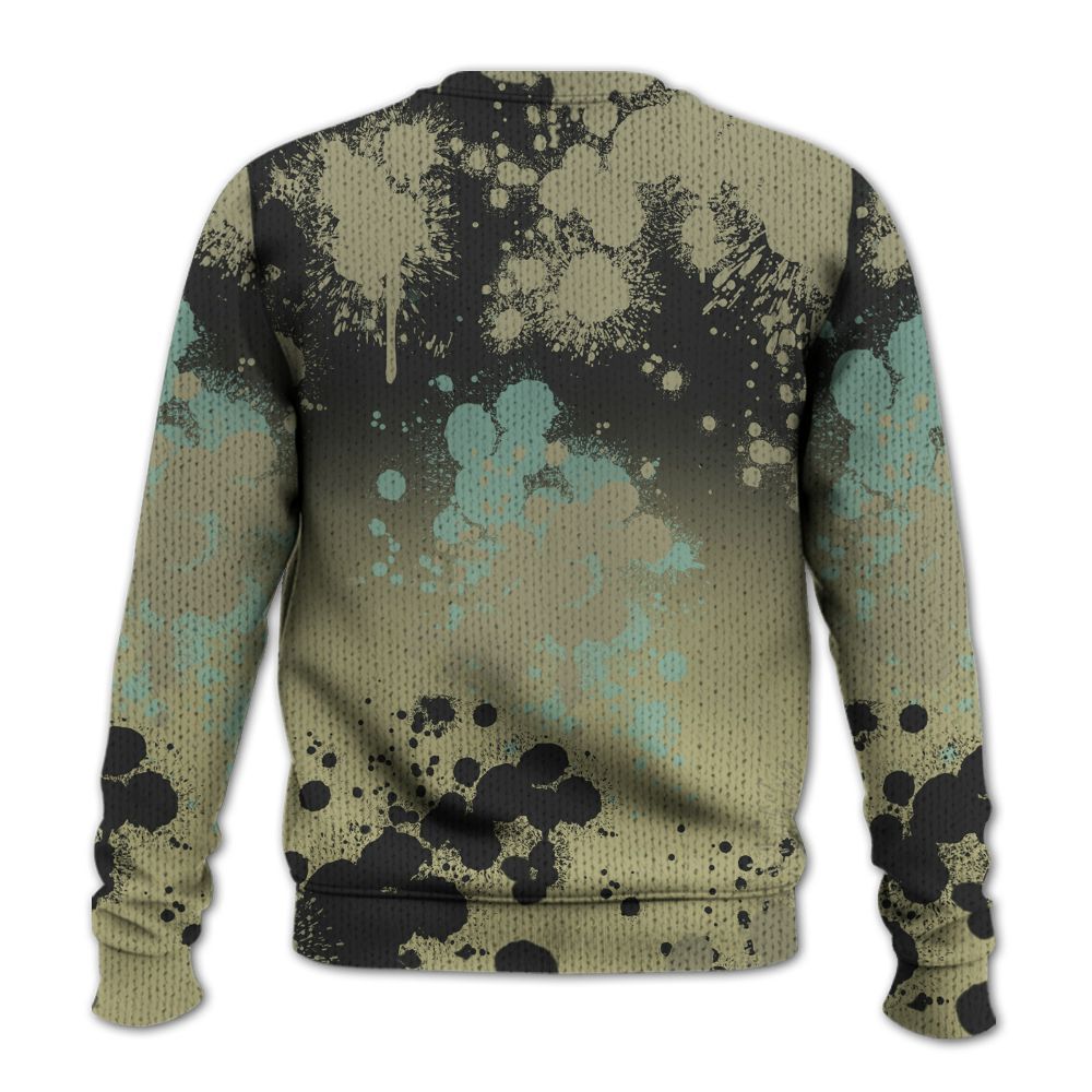 Knitted Sweater To Match Dunk Low Suede Olive Aura - Trust No One Scary