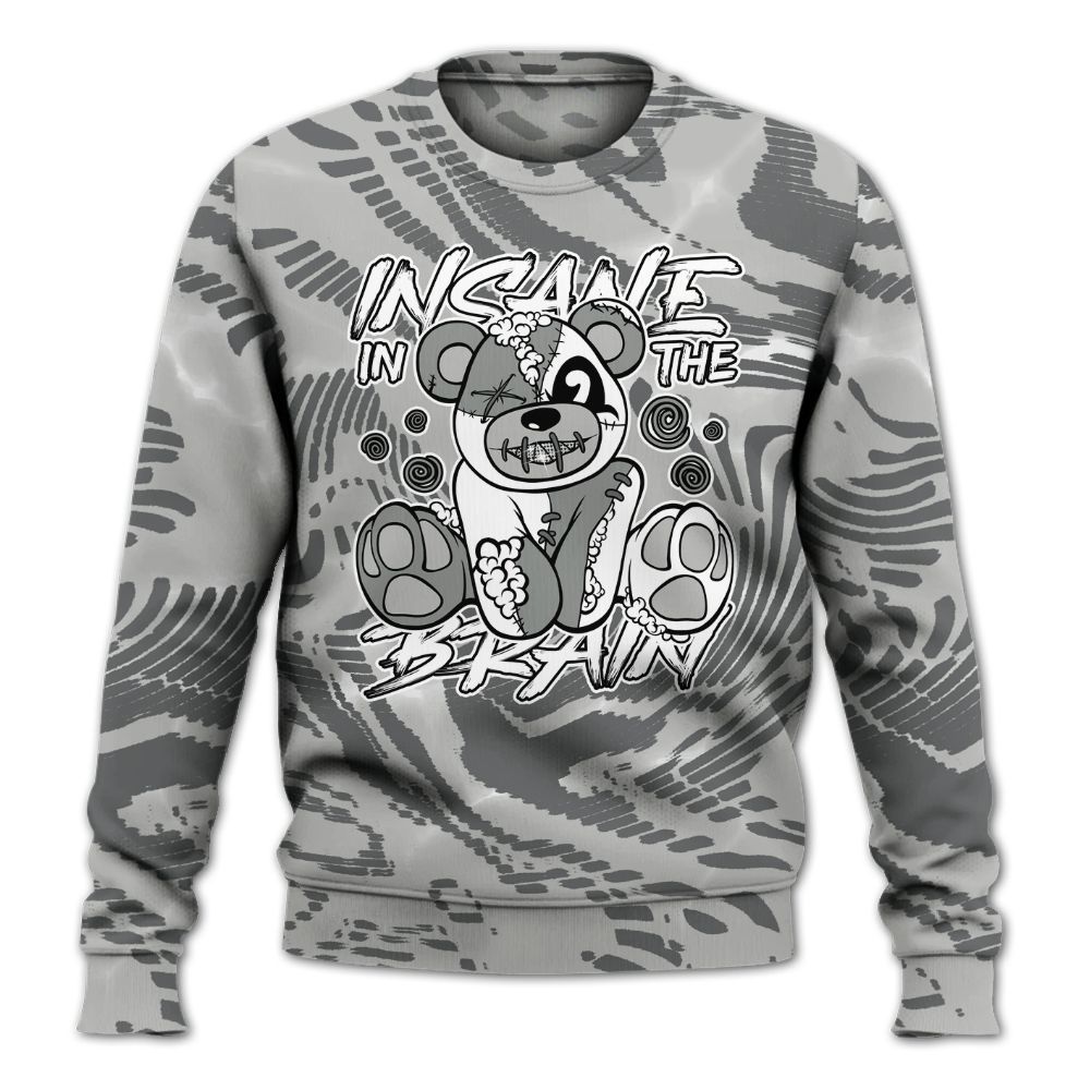 Sweatshirt To Match Retro Wet Cement 4s - Insanes Bear Fume All Over Print