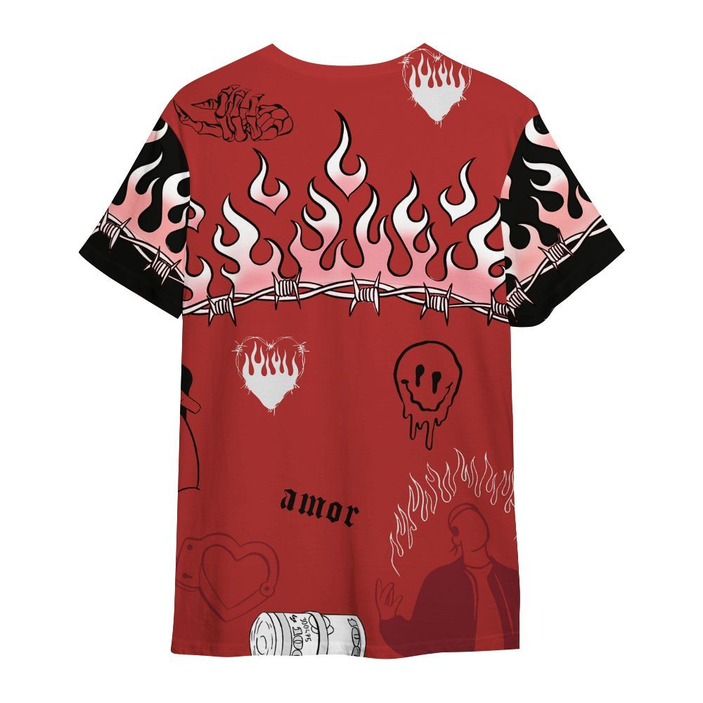 Shirt To Match Bred Reimagined 4s - Snake Trust No One All Over Print