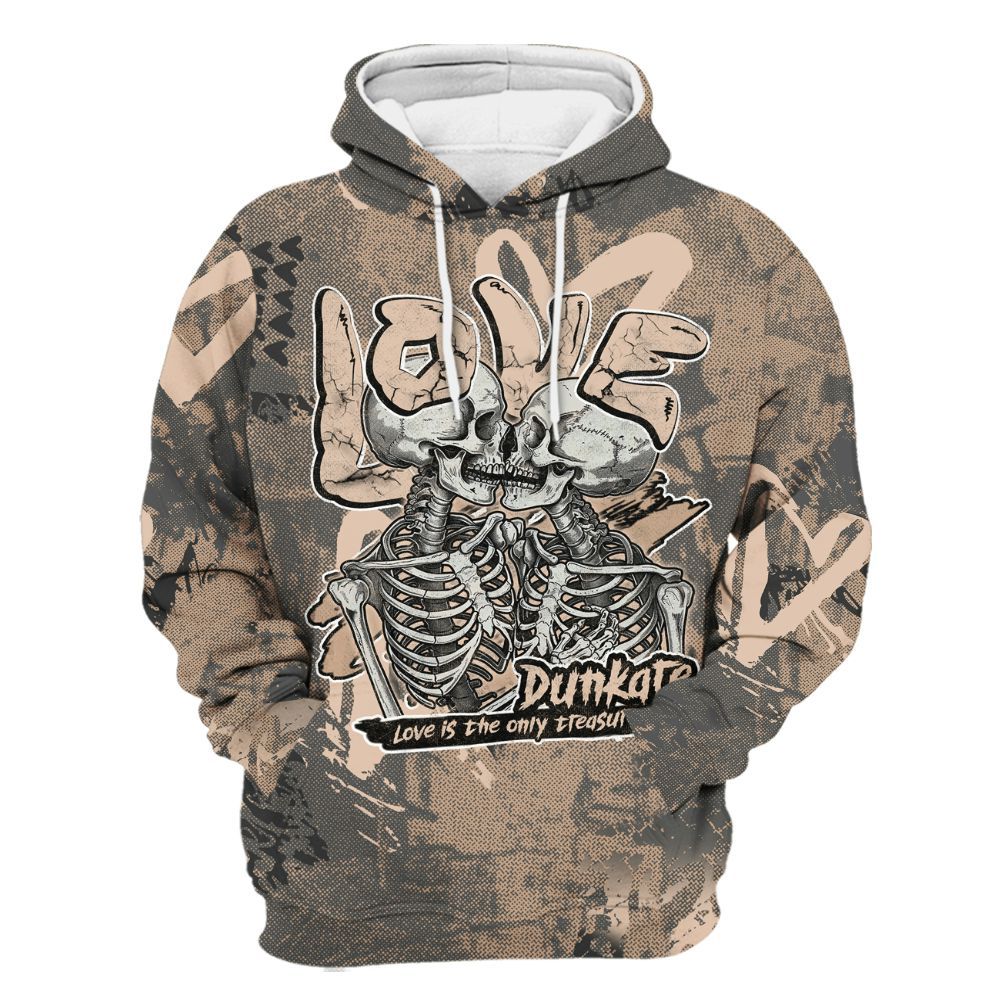Hoodie To Match Kobe 9 EM Mamba - Skull Love All Over Print