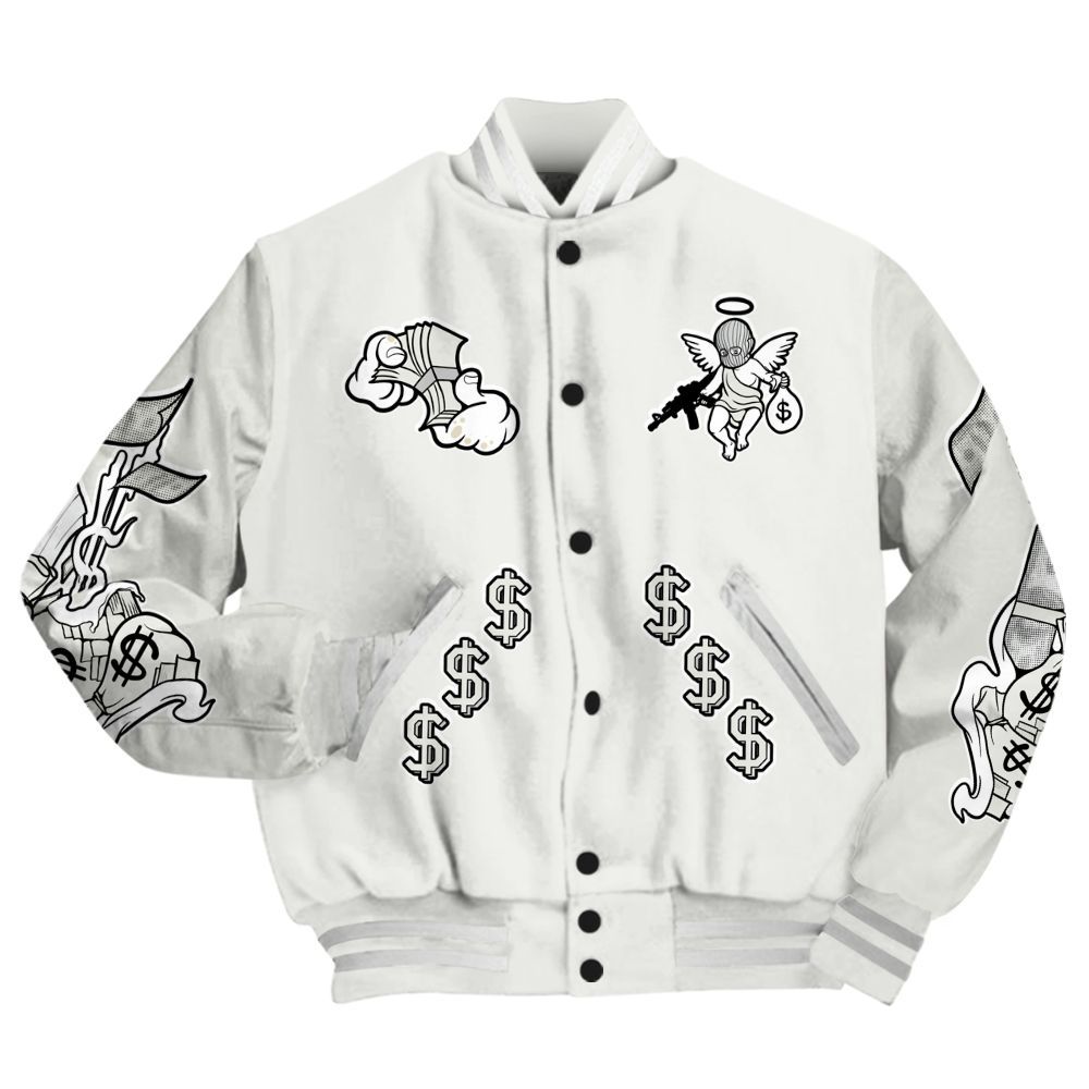 Varsity Jacket To Match Grand Finale 11s - Ones Move In Silence Graphic All Over Print