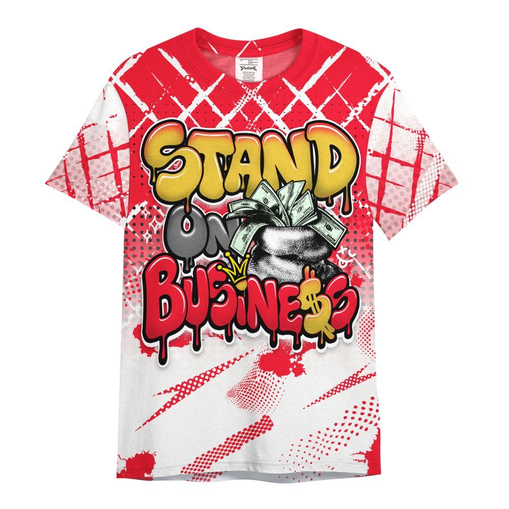 Shirt To Match KD 18 Air Bakin - Halftone Stand Business Dripping All Over Print