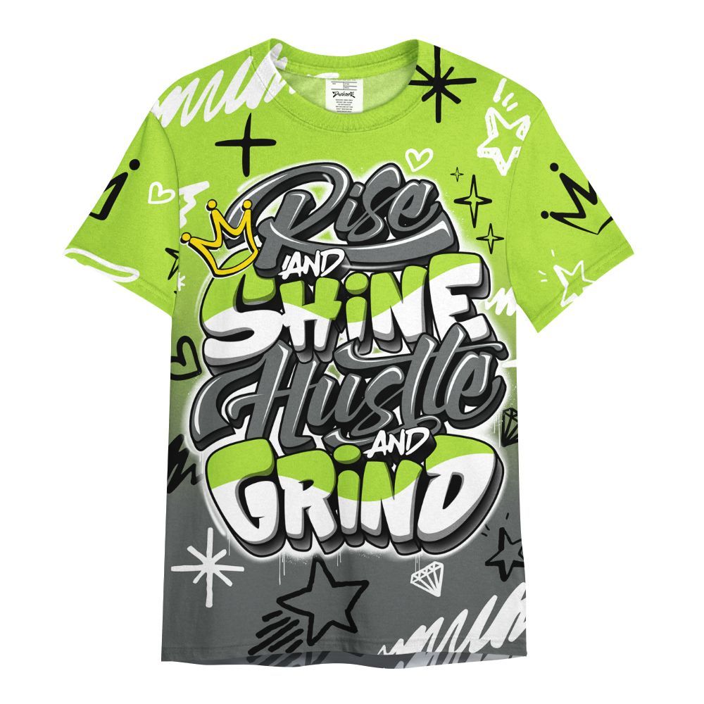 Shirt To Match Air Max 95 Neon - Rise Shine Hustle Grind All Over Print