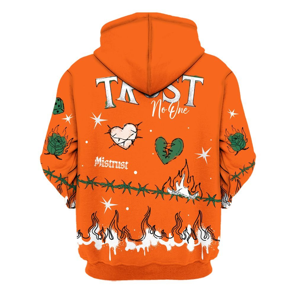 Hoodie To Match SoleFly Sail Gorge Green 3s - Trust No One Snake-Bite Doodle Crayon All Over Print