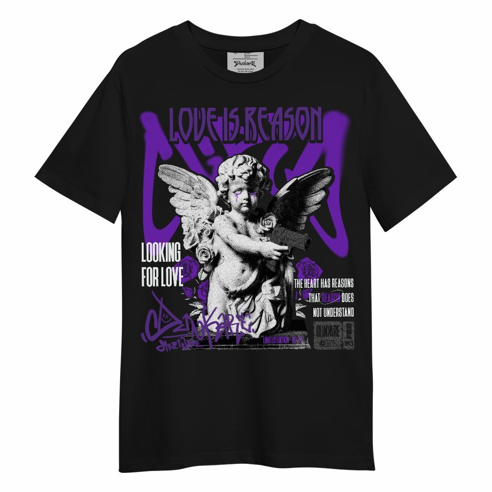 Shirt To Match Retro Dark Iris 3s - Love Is Reason Unisex Shirt