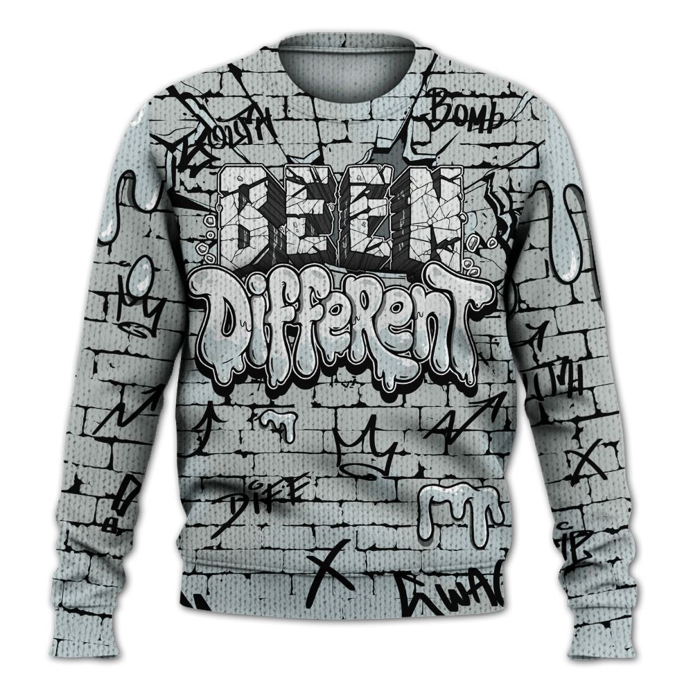 Sweater To Match Black Wolf Grey 12s - Been Different Drippin Streetwear Graphic