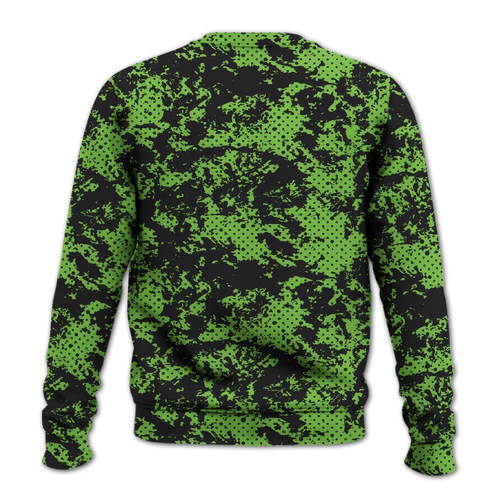Sweatshirt To Match Air Max Waffle SP Action Green - Show Me The Money Retro All Over Print