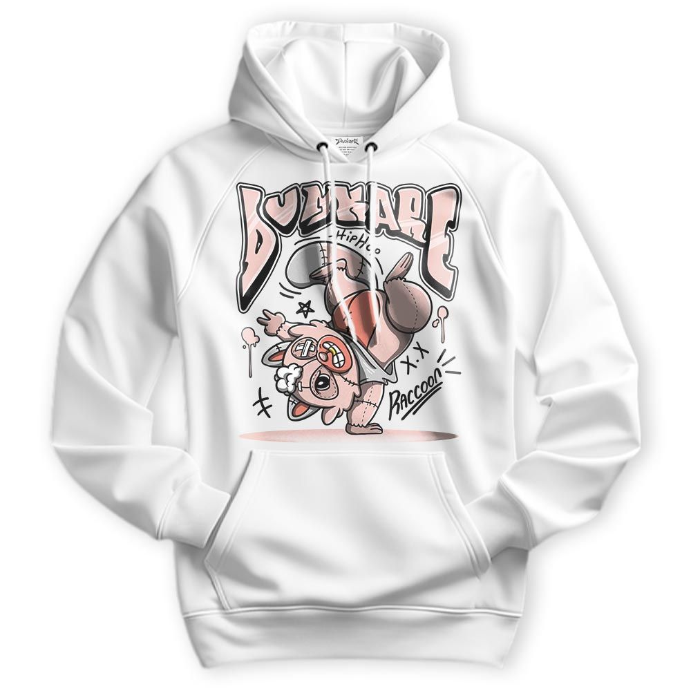 Sweatshirt To Match Legend Pink 11s Hoodie - Freestyle Hip Hop Raccoon Hoodie Unisex 1505 DNY