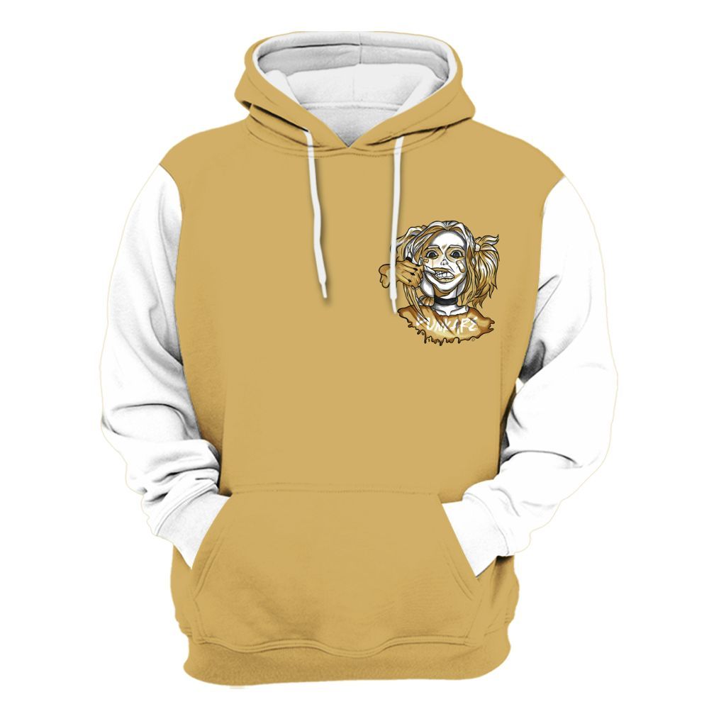 Hoodie To Match Craft Paris 6s Varsity Jacket, Custom Name Bad Girl HAHA All Over Print