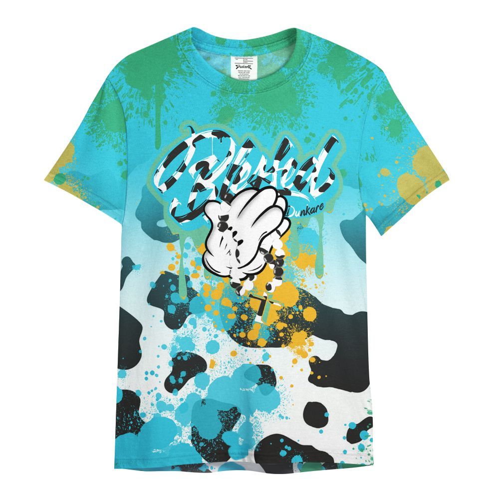 Shirt To Match Dunk Chunky Dunky - God Blessed Ink Drip All Over Print