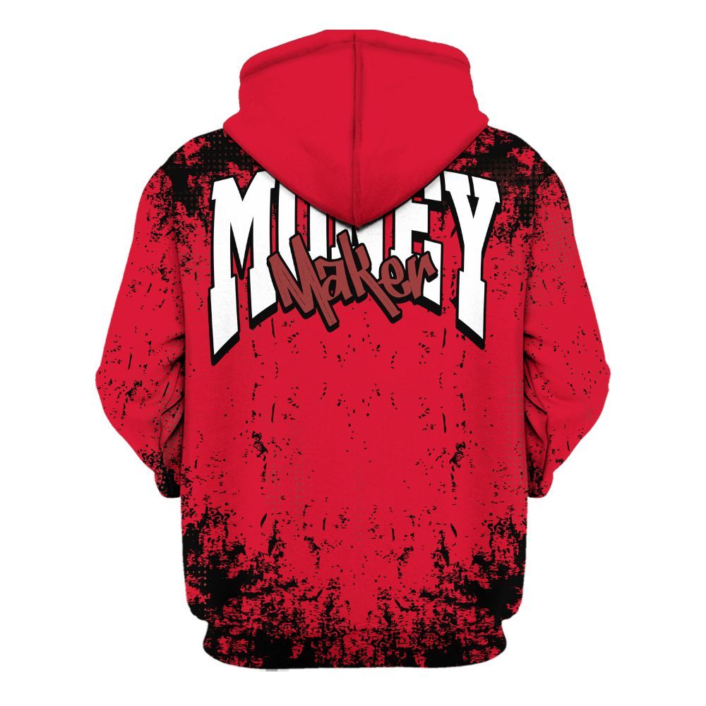 Hoodie To Match Air Max Sunder Gore Tex Fire Red - Move In Silence Money Street Retro All Over Print