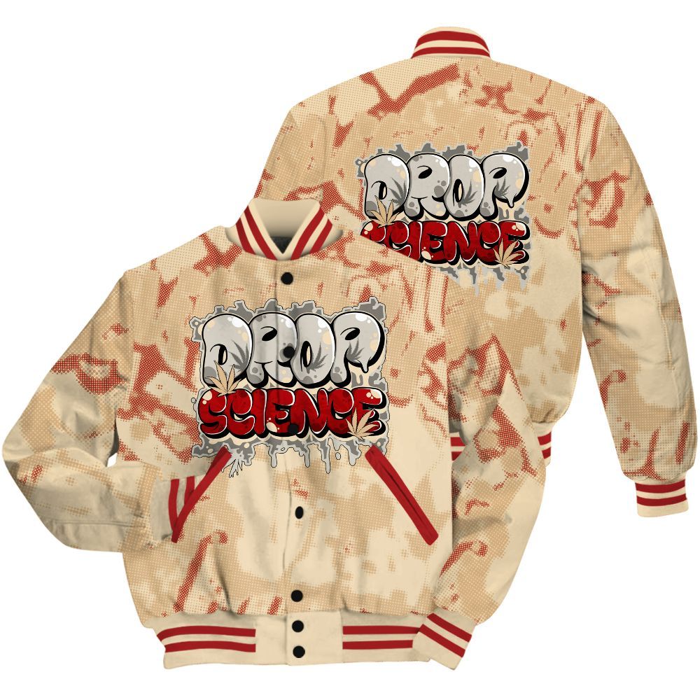 Varsity Jacket To Match Dunk Low Strawberry Waffle Shirt - Drop Science Street All Over Print