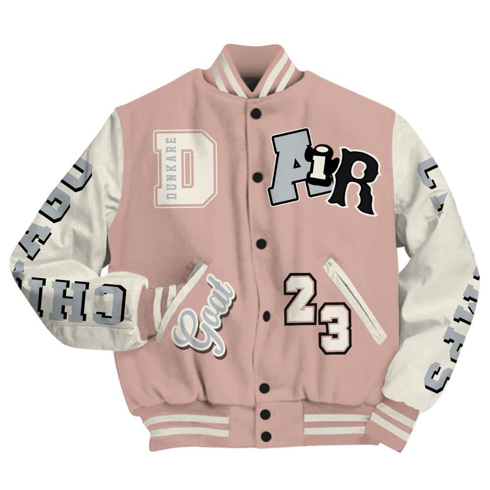 Varsity Jacket To Match Air Force Low 1 Arctic Orange - AIR Number 23 GOAT All Over Print