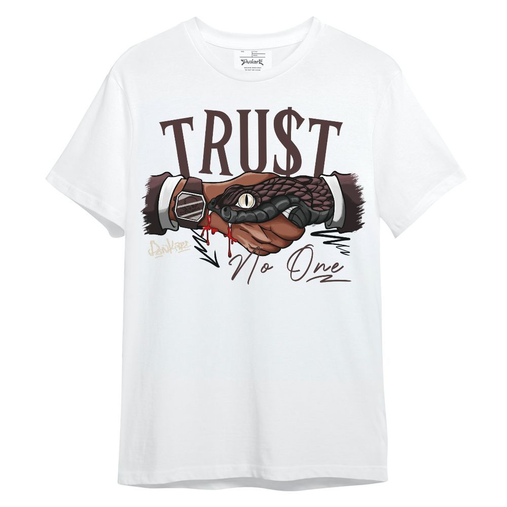 Shirt To Match Burgundy Crush 3s - Snake Trust No One Unisex Shirt
